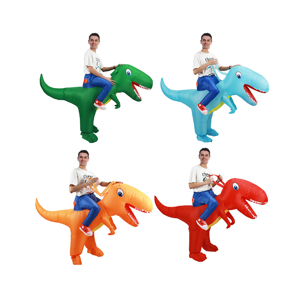 Inflatable Dinosaur Costume Adult - Kostum Dinosaurus Tiup Hijau Anak-anak Dewasa