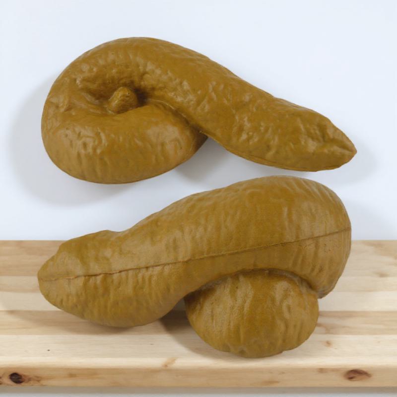 Fake Poop Gag Gift - Properti Lelucon Kotoran Palsu yang Realistis,