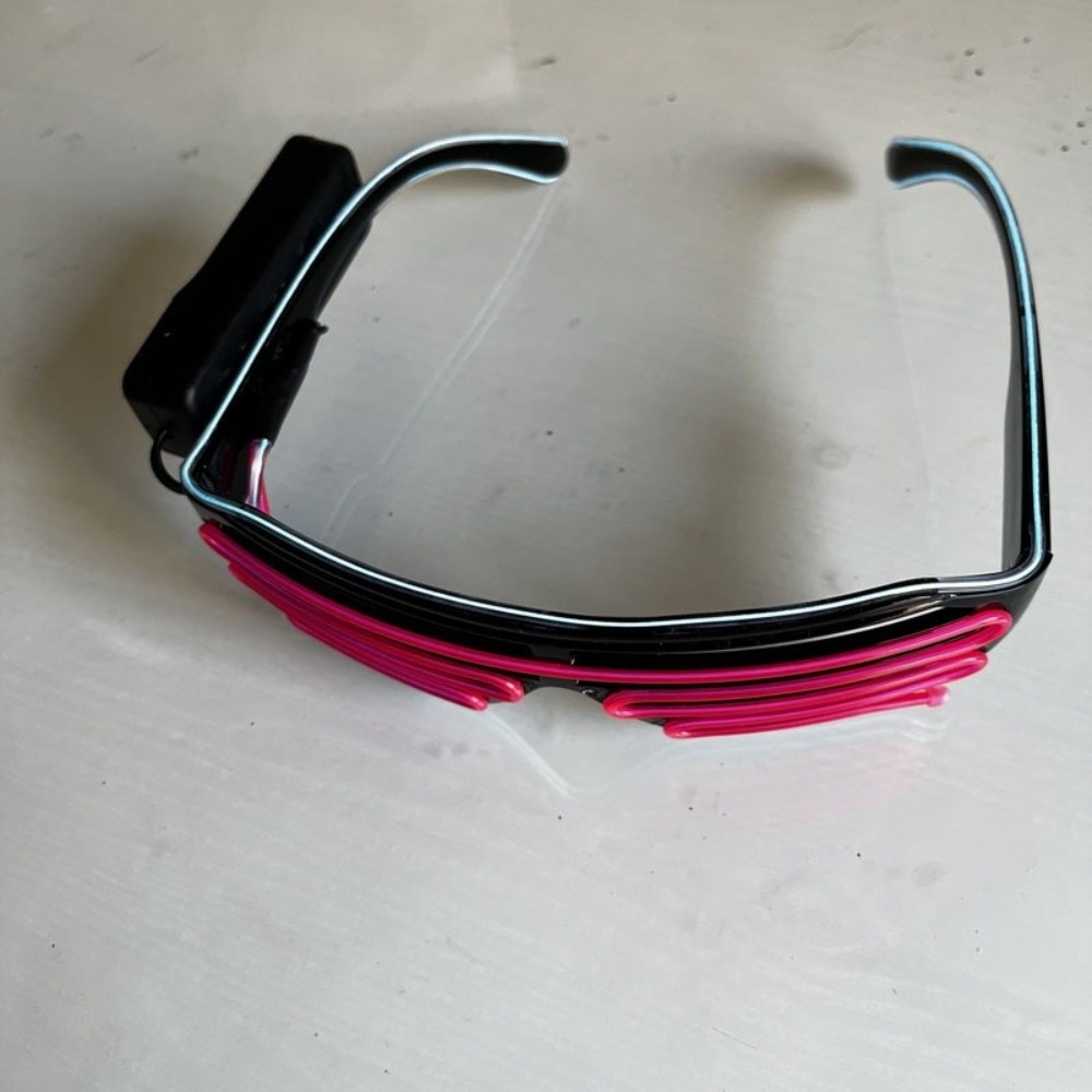 Kacamata LED Nirkabel Fashion, - Glow In The Dark Party Glasses ulasan dan harga