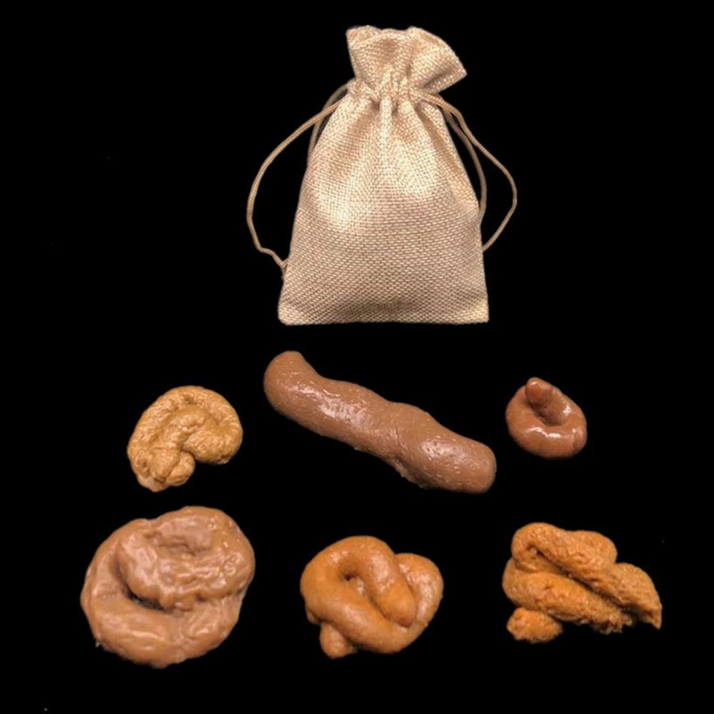 6Pcs Set Mainan Kotoran Palsu  - Fake Poop Gag Gift ulasan dan harga